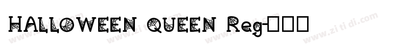 HALLOWEEN QUEEN Reg字体转换